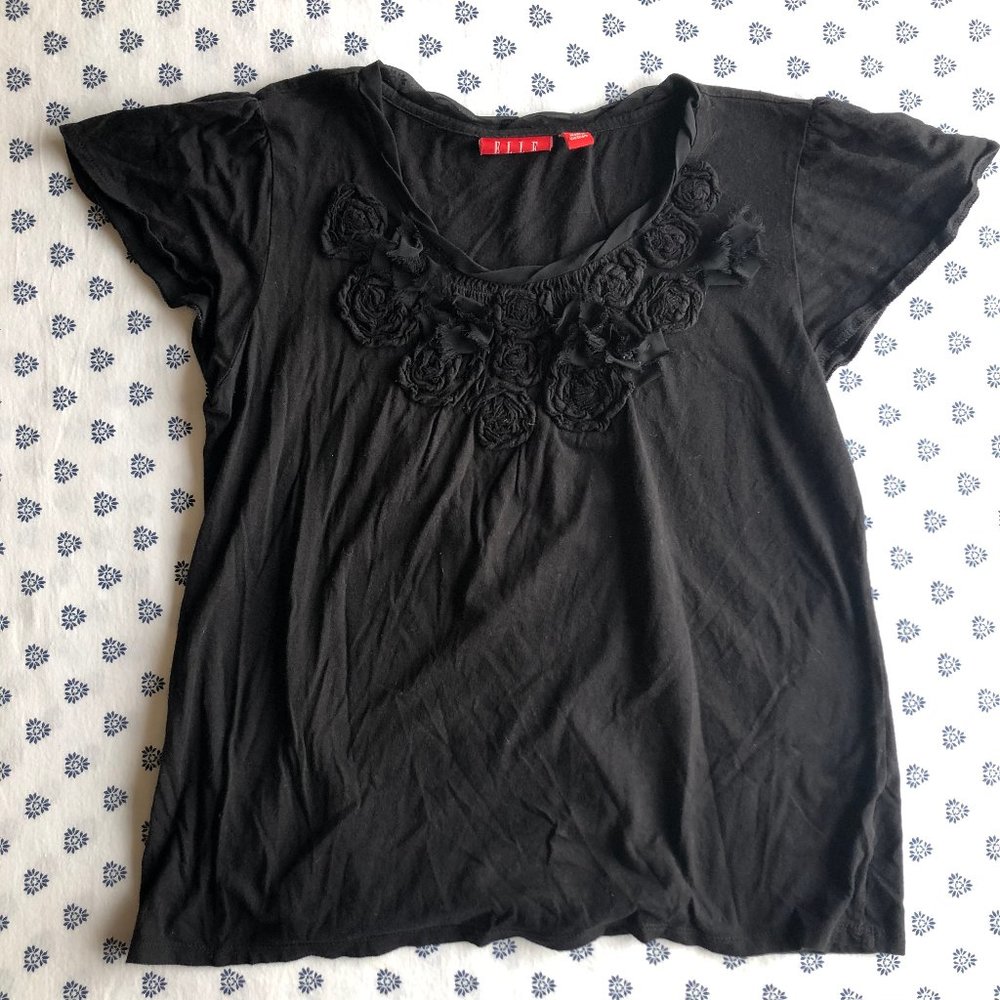 Elle Black Top